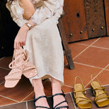 Aamina Strappy Sandals (Black)