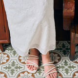 Delima Strappy Sandals (White)