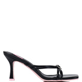 Fallen for Barbie Heart Embellishment Heels (Black)