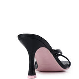 Fallen for Barbie Heart Embellishment Heels (Black)