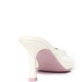 Fallen for Barbie Heart Embellishment Heels (White)