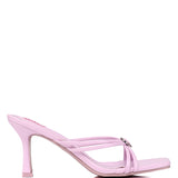Fallen for Barbie Heart Embellishment Heels (Pink)