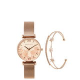 Charlie Watch Set Metal Analog (Salmon)