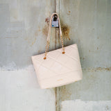 De Luna Quilted Totebag (Cornsilk)