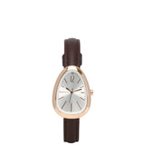 Felis Rose Gold Leather Analog Watches (Brown)