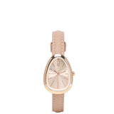 Felis Rose Gold Leather Analog Watches (Nude)
