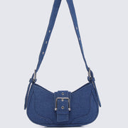 Miriam.J Belted Shoulder Bag (Midnight Blue)