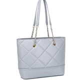 De Luna Quilted Totebag (Smoke)