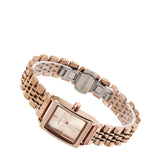 Sima Rose Gold Stainless Steel Analog Watch (Salmon)