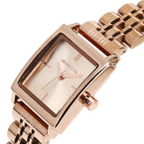 Sima Rose Gold Stainless Steel Analog Watch (Salmon)