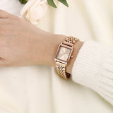Sima Rose Gold Stainless Steel Analog Watch (Salmon)