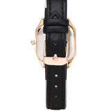 Kaytie Rose Gold Leather Analog Watches (Black)