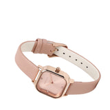 Adelie Rose Gold Leather Analog Watches (Nude)