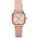 Adelie Rose Gold Leather Analog Watches (Nude)