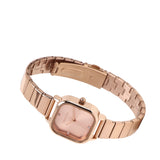 Adelie Rose Gold Stainless steel Analog Watches (Salmon)
