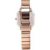 Adelie Rose Gold Stainless steel Analog Watches (Salmon)