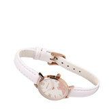 Claire Rose Gold Leather Analog Watch (Almond)