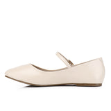 Aelia Rounded Toe Flats & Ballerina (Beige)