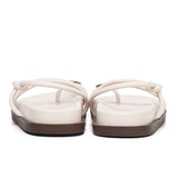 Lydia Strappy Toe Ring Sandals (White)