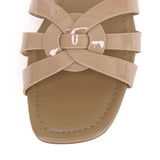 Patent Suvi Open Toe Sandals (Tortilla)