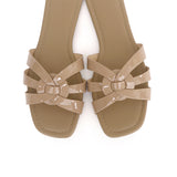 Patent Suvi Open Toe Sandals (Tortilla)