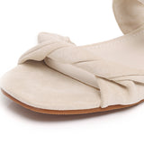 Adelaide Soft Suede Sandals (Beige)