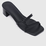 Rosetta Knotted Heels (Black)