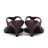 Zenya Thong Heels Sandals (Espresso)