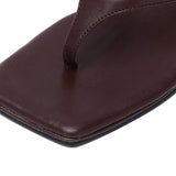 Zenya Thong Heels Sandals (Espresso)