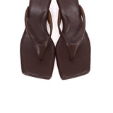 Zenya Thong Heels Sandals (Espresso)