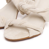 Camille Soft Suede Heels (Beige)