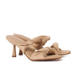 Camille Soft Suede Heels (Brown)
