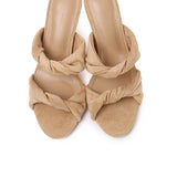Camille Soft Suede Heels (Brown)