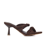 Camille Soft Suede Heels (Espresso)