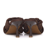 Camille Soft Suede Heels (Espresso)