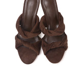 Camille Soft Suede Heels (Espresso)