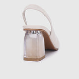 Mina Cotton Candy Pumps (Beige)