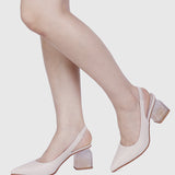 Mina Cotton Candy Pumps (Beige)