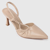 Ondine Pointed Toe Pumps (Almond)