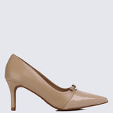 Callen Pointed Toe Pumps (Nude)