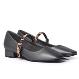 Florence Interchangeable Strap Mary Jane Pumps (Platinum)
