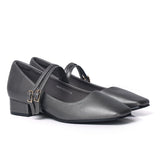 Florence Interchangeable Strap Mary Jane Pumps (Platinum)