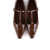 Callie Square Toe Mary Janes (Brown)