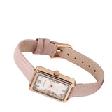 Sophia Rose Gold Leather Analogue Watch (Pink)