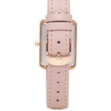 Sophia Rose Gold Leather Analogue Watch (Pink)