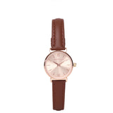 Miller Leather Strap Analog Watch (Brown)