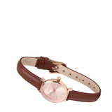 Miller Leather Strap Analog Watch (Brown)