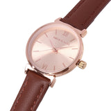 Miller Leather Strap Analog Watch (Brown)