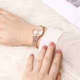Miller Mesh Strap Analog Watch (Rose Gold)