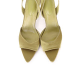 Herlina Pointed Toe Slingback Heels (Mustard)
